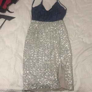 Backless Party Dress/Sequin